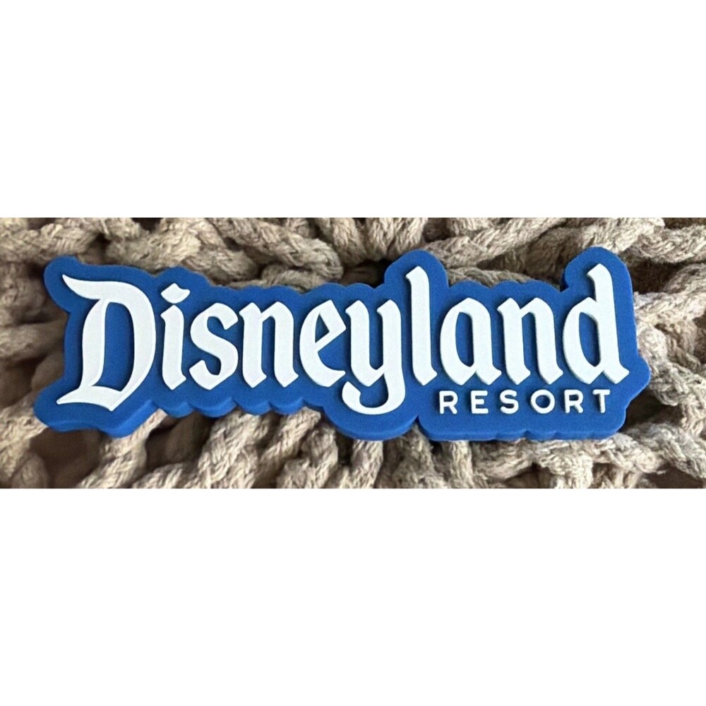 Disneyland Resort Logo Mania Blue Silicone Rubber Logo Magnet 2026 New